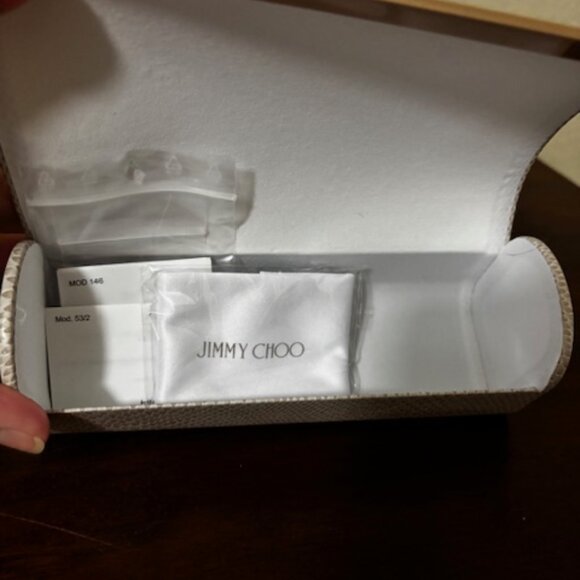 Jimmy Choo Butterfly Sunglasses Sinnie 807IR Black 57mm main image 5